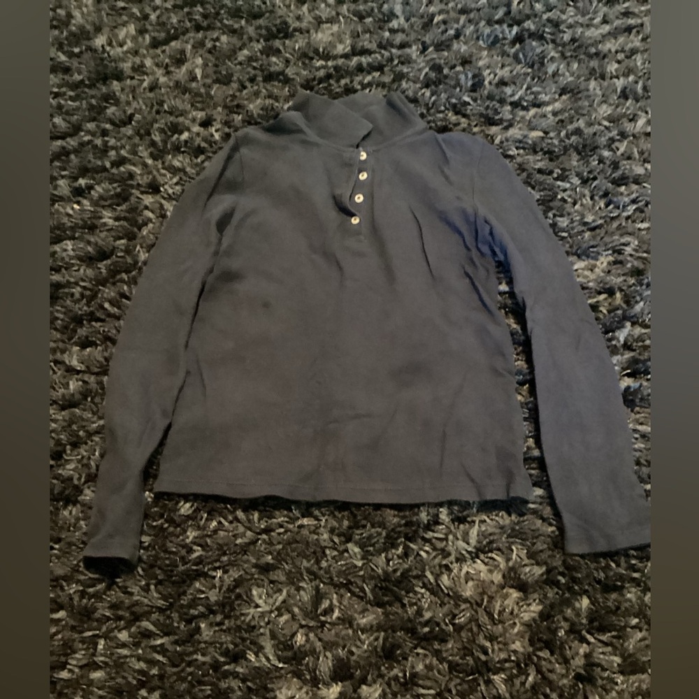 GAP Blue Button Down Shirt Fitted Polo Collar